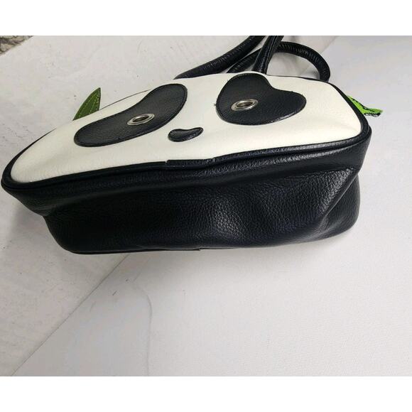 Panda Handbag MORN CREATIONS 6x9 Inch PANDARAMA Black And White Shoulder Bag - Picture 2 of 12